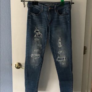 American Eagle lowrise patched jegging, size 8s